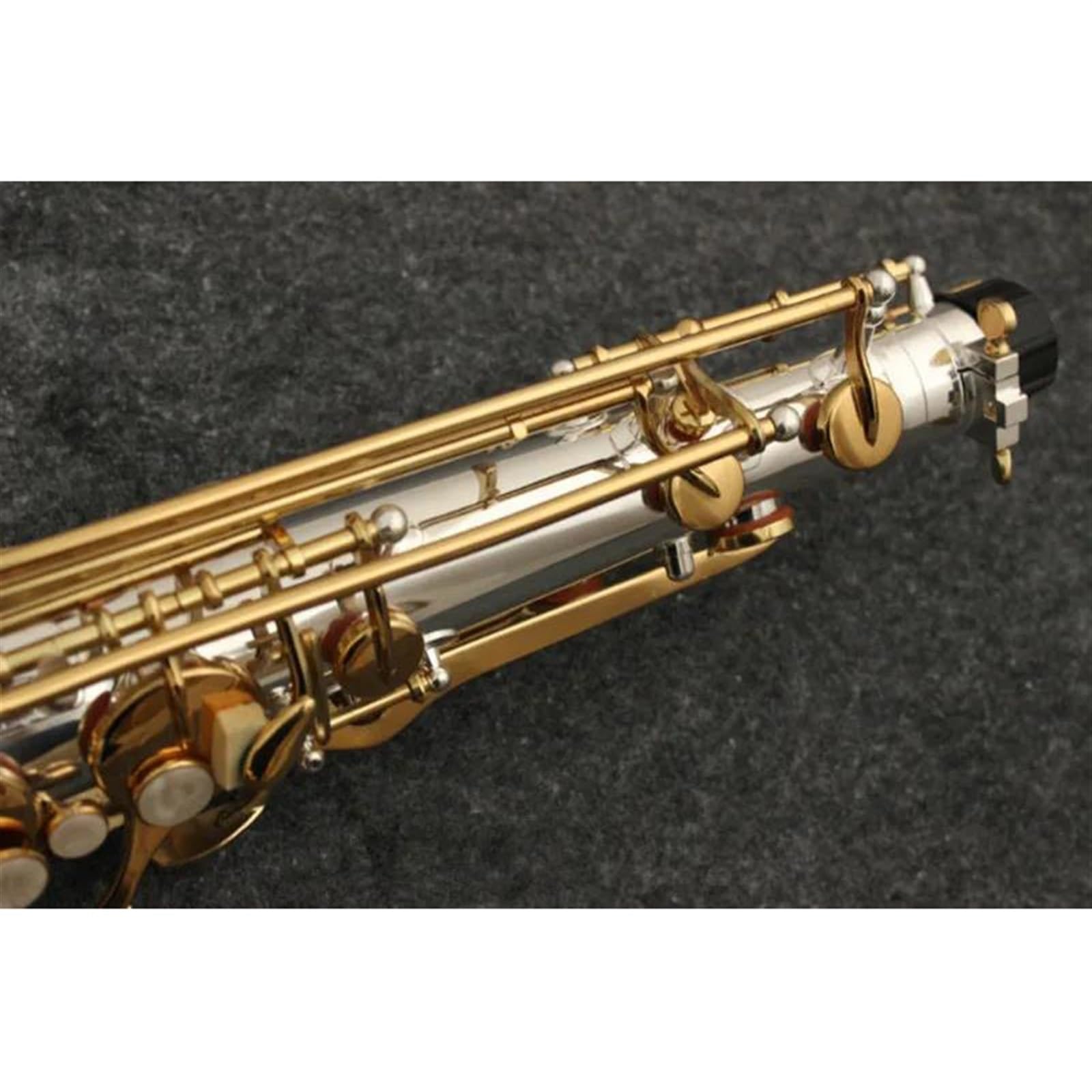 Saksofon Instrumenty Muzyczne Saksofon Tenorowy Bb Tone Niklowana Posrebrzana Rurka Złoty Klucz Saksofon Z Etui Ustnik