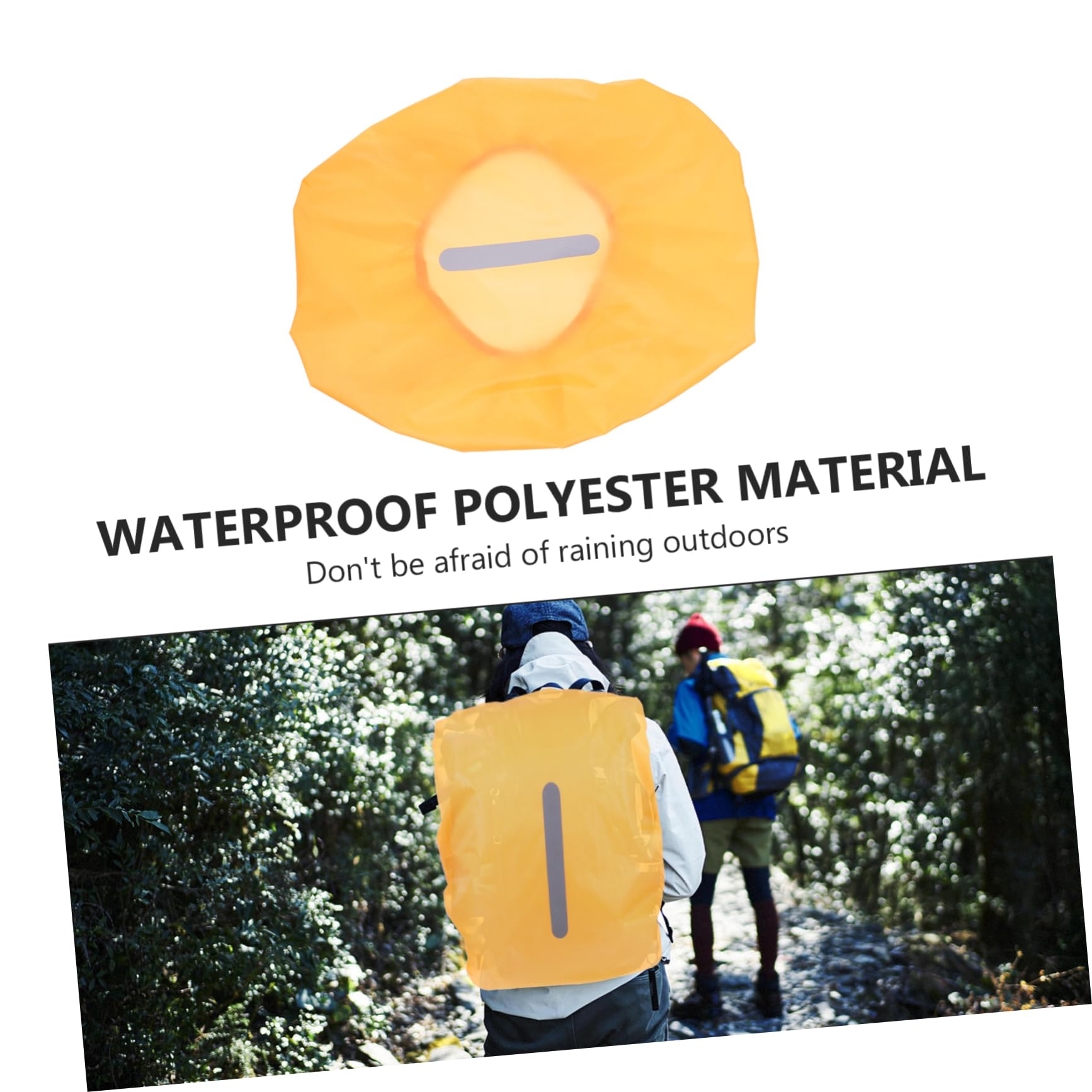 HANABASS 5 Copertura per Zaino Poliestere Resistente con Striscia Riflettente Protezione per Escursioni e attività Outdoor Antipioggia e Tascabile