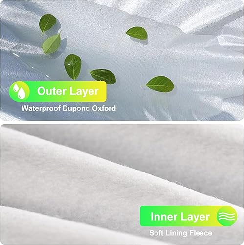 Miniatura 5 de YINOK Funda para automóvil SUV de 175 a 190 pulgadas, impermeable, protector de granizo para todo tipo de clima, protección solar, cubierta de