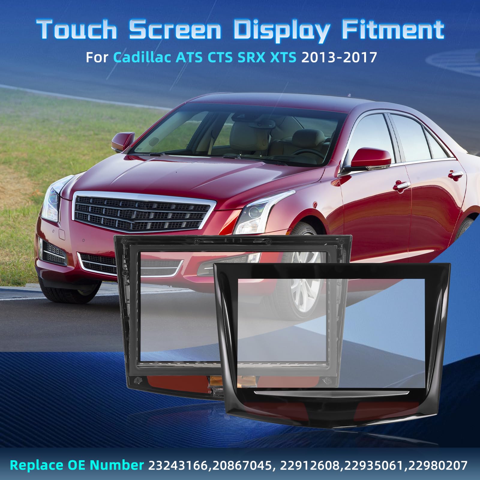 Touch Screen Display For 2013-17 22935061 Cadillac ATS CTS SRX XTS CUE DVD GPS E - Foto 3
