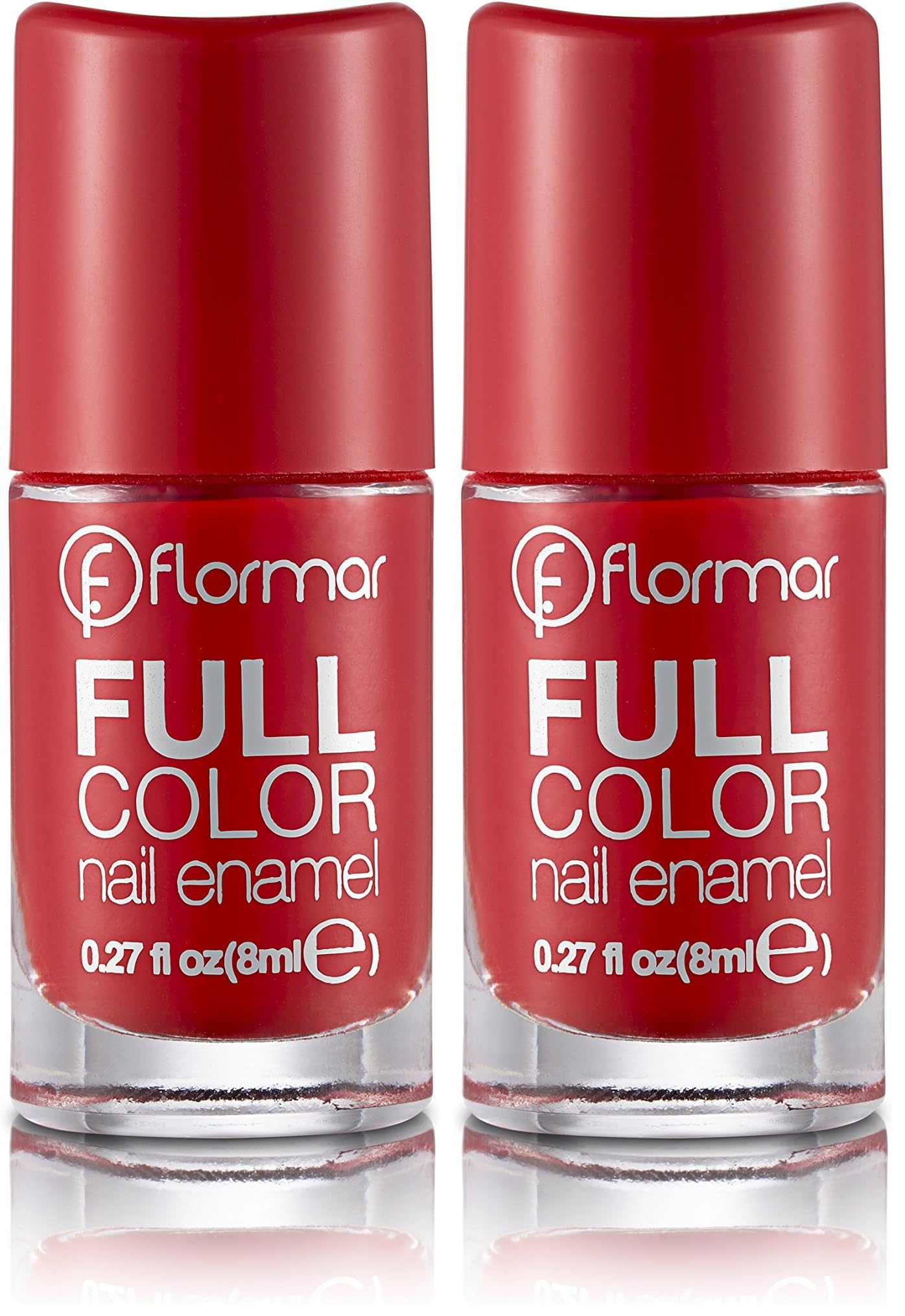 Flormar Yoğun Pigmentli Parlak Oje Full Color Nail Enamel Fc08 Optimistic Red (2 paketi)