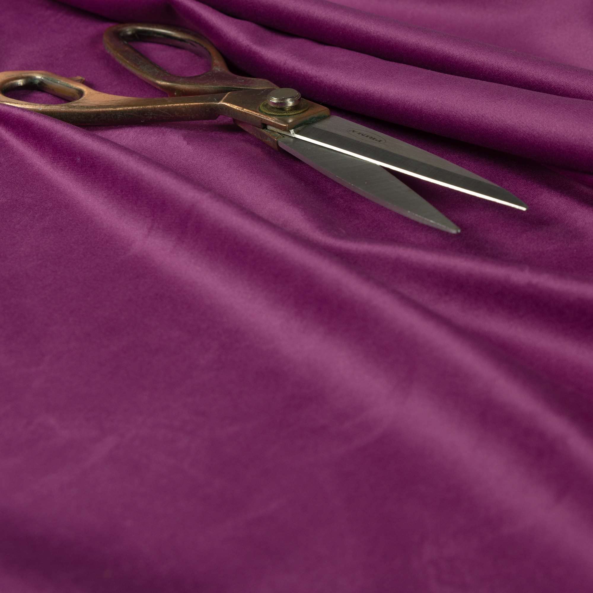 Redbrick Mill Fabrics Flame Retardant Plain Durable Brushed Cotton Feel Velvet Upholstery Fabric by The Metre, 135cm Width, Dark Purple (Per Metre)