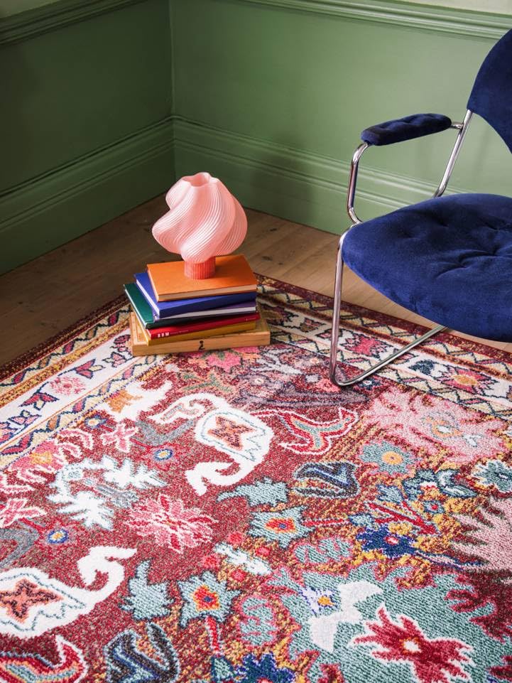 Tapis orientaux haut de gamme Mirzam violet foncé en poil moyen