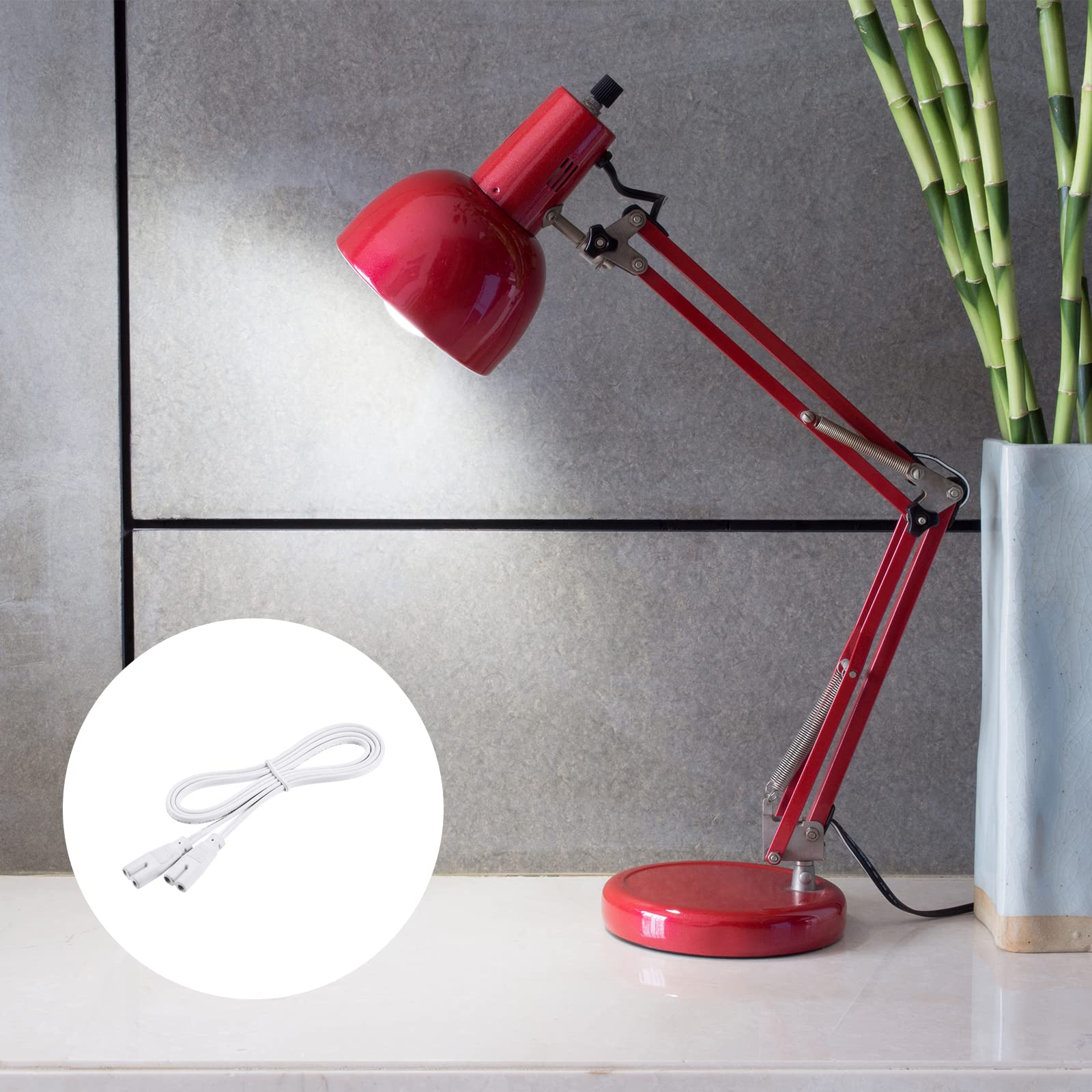 YOKIVE 4 Stück T5 LED Röhren-Verbindungskabel – Stecker Und Buchse, 30 Cm (1 Fuß), Perfekt Für LED-Röhrenverbindung
