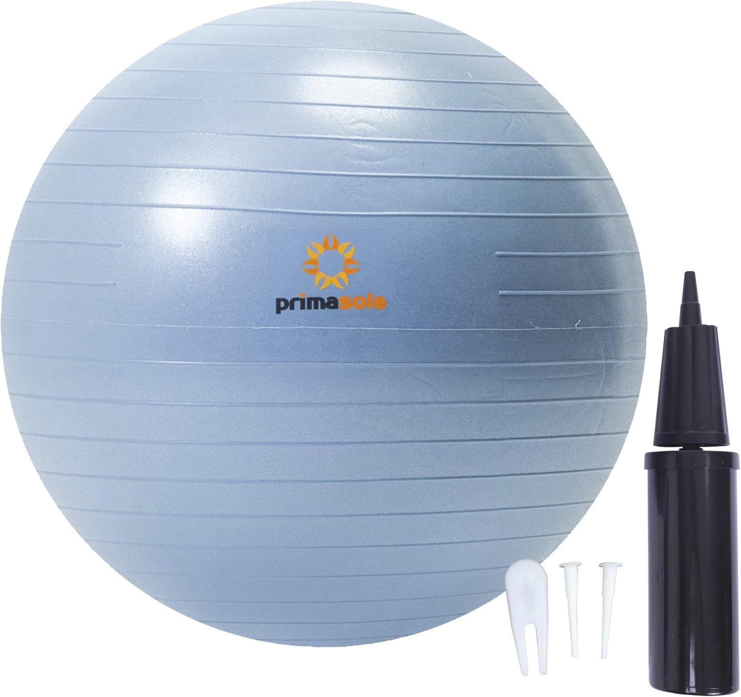 Primasole Exercise Ball for Balance Stability Fitness Workout Yoga Pilates at Home Office & Gym with Inflator Pump : Everything Else