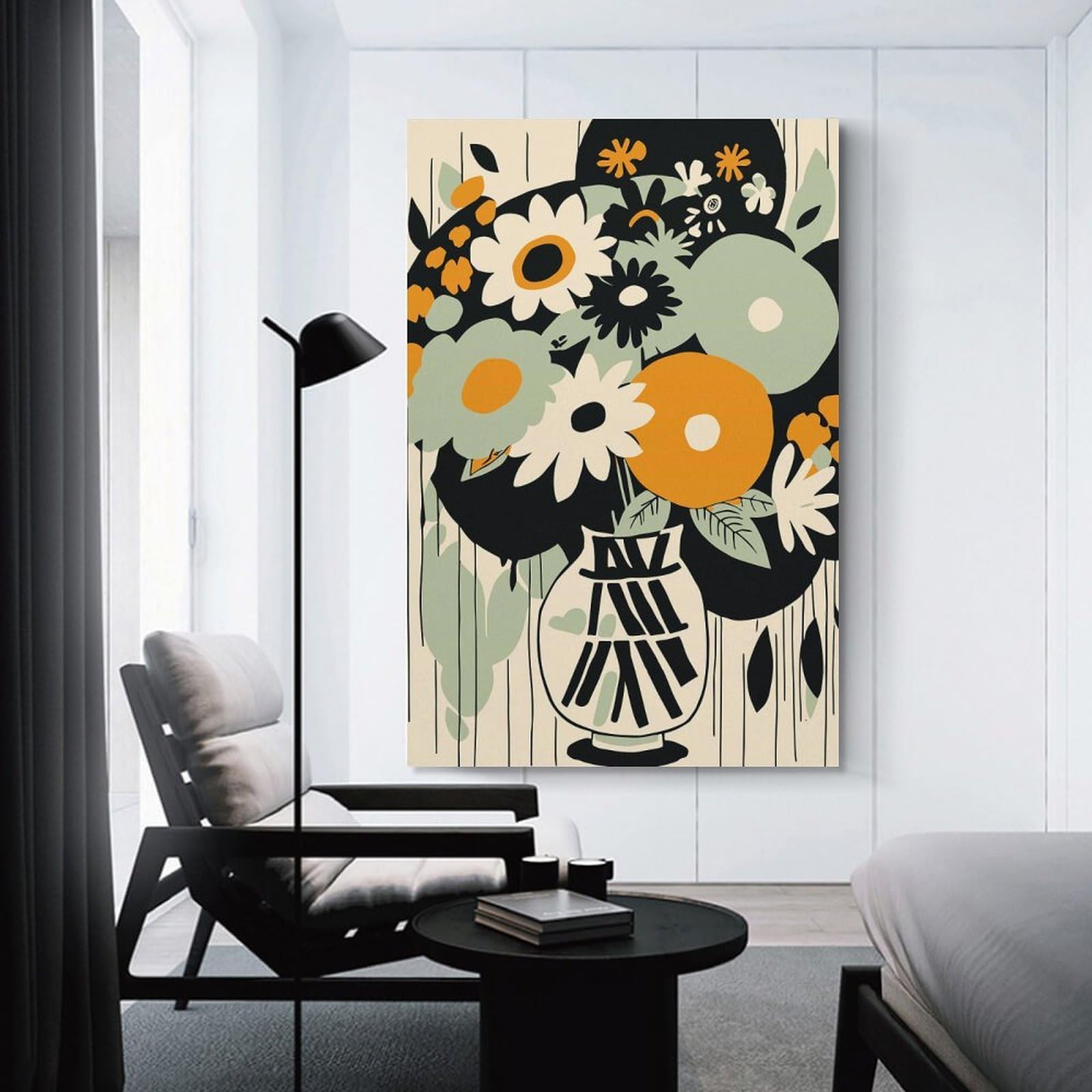 Junmoney Room Decor Wall Art Mia Bouquet of Flowers, 08x12inch(20x30cm), for Gallery Wall Layouts in Home Or Office, Home Wall Art for Statement Displays