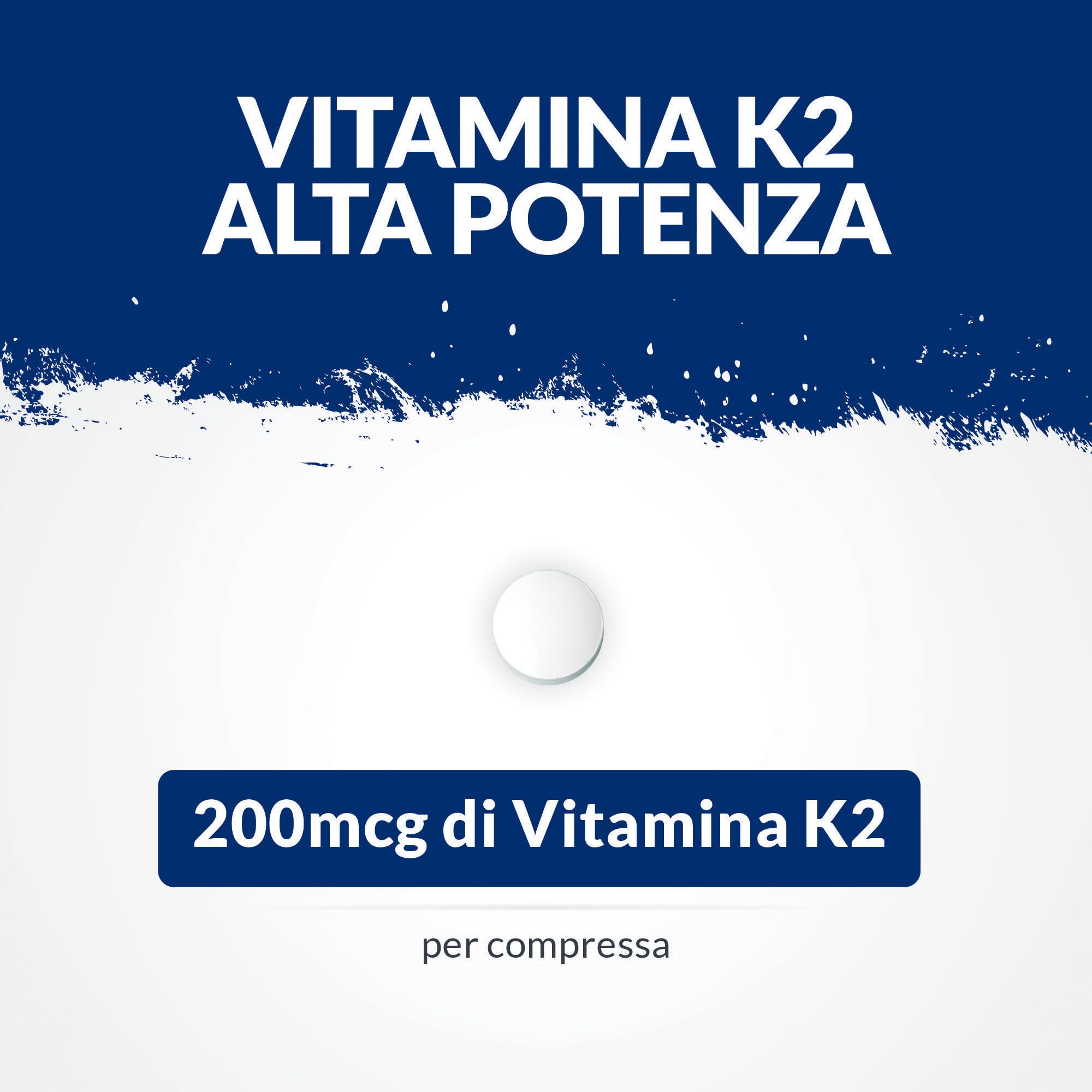 Vitamina K2 MK7 200mcg - 365 Compresse Vegane - 1 Anno di Scorta - Alta Concentrazione di Vit K Menachinone MK-7 da Natto - Prodotto in Europa - Nu U Nutrition
