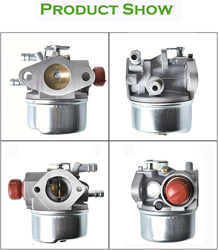 Miniatura 2 de ALL-CARB Carburador 640025A 640004 con filtro de aire de repuesto para Tecumseh OHH50 OHH55 OHH60 OHH65 4.5HP 5HP 5.5HP 6HP 6.5HP OHV HOR reemplazo