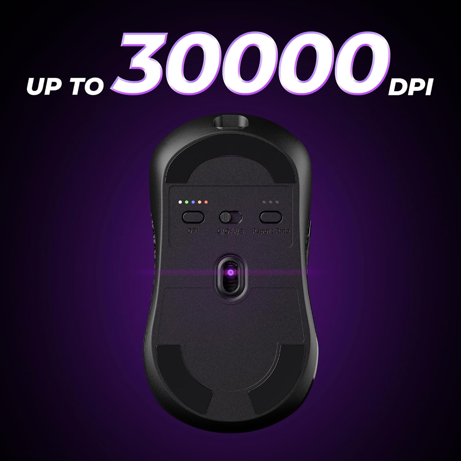 Keychron M3 8K Wireless Mouse, PixArt 3950 Sensor Launcher WEP 30,000 DPI Supports 2.4 GHz/Bluetooth 5.3, 79g Ultra-Light Ergonomic Design Up to 140 Hours Using for PC Mac Laptop - Black