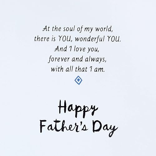 Miniatura 4 de Hallmark Tarjeta del día del padre de caoba para marido o novio (Centro de nuestra familia)