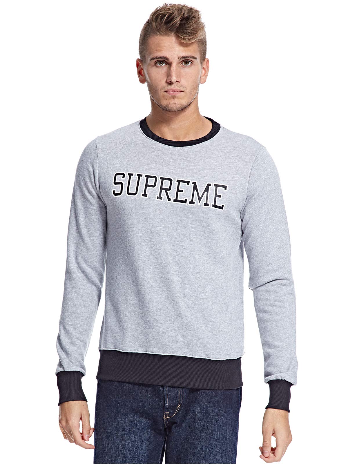 SupremeTraining Sport Top For Men - Black & Grey - M