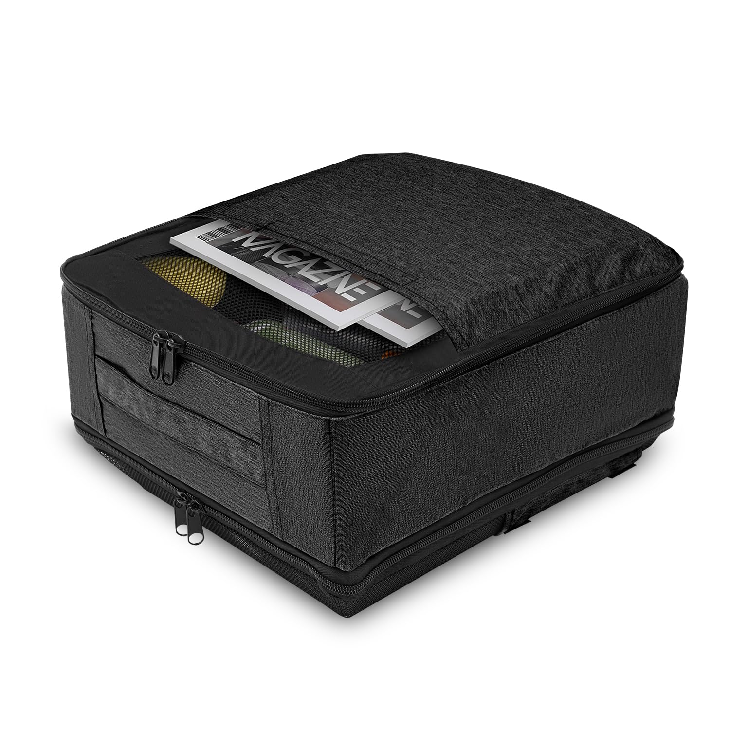 J-PREMIS ホンダ 新型 NBOX 助手席下 収納ボックス JF5/6 JF3/4に適合 3WAY 超便利 バッグ 3段拡張 大容量 軽量 JOY 空間活用グッズ 緊急時用 マルチ収納ボックス 小物入れ 車種専用設計 内装 パーツ アクセサリー 装着簡単 (ブラック)
