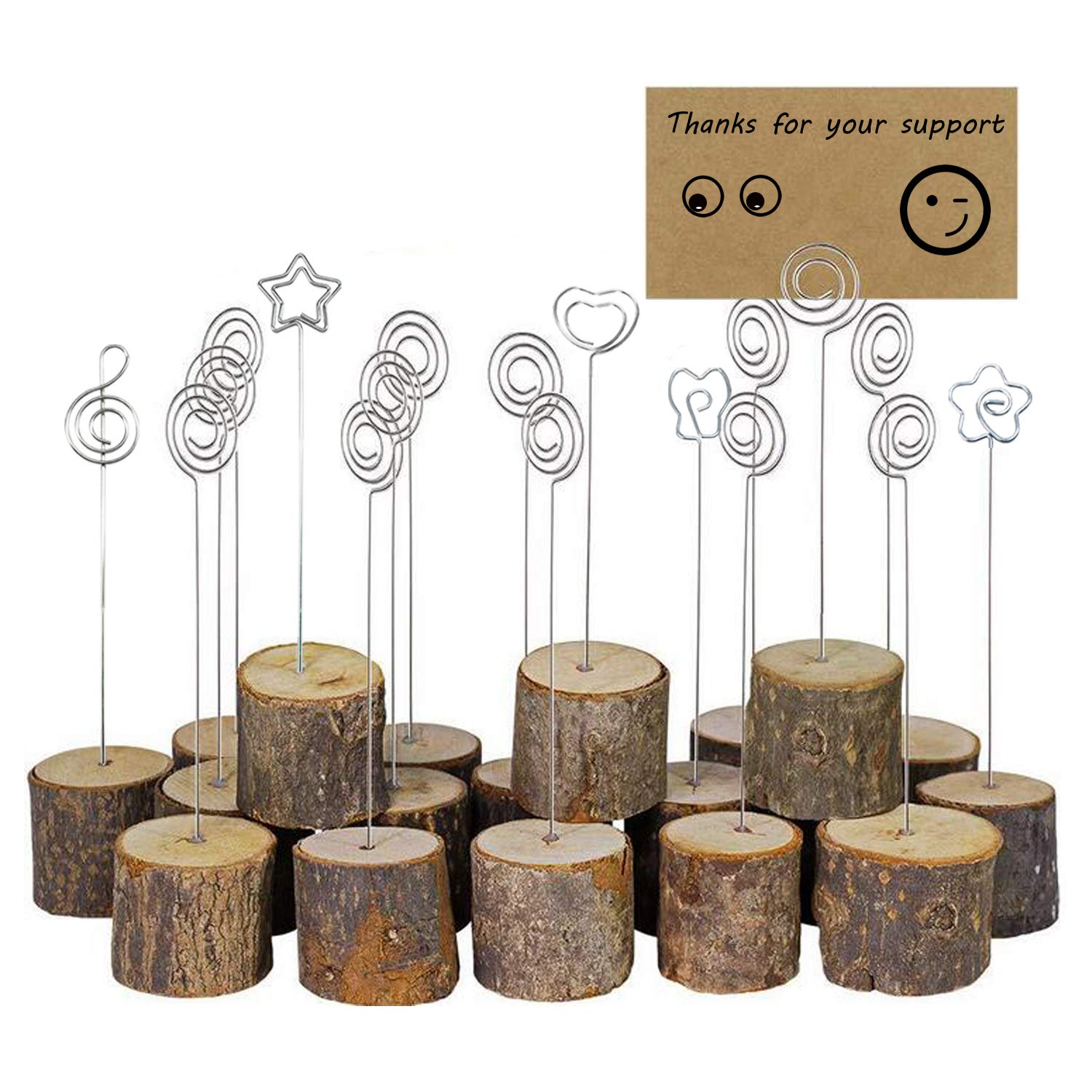 Woohome 60 stuks 6 metalen draden memoclip fotohouder voor bruiloft, party, cake decoratie, tuinwerk decoratie Woohome 60 stuks 6 metalen draden memoclip fotohouder voor bruiloft, party, cake decoratie, tuinwerk decoratie