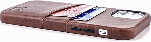 Miniatura 6 de Dockem Wallet Case for iPhone 12 & iPhone 12 Pro Built-in Metal Plate for Magnetic Mounting & 2 Credit Card Holders 6.1" Exec M2, Smooth Synthetic