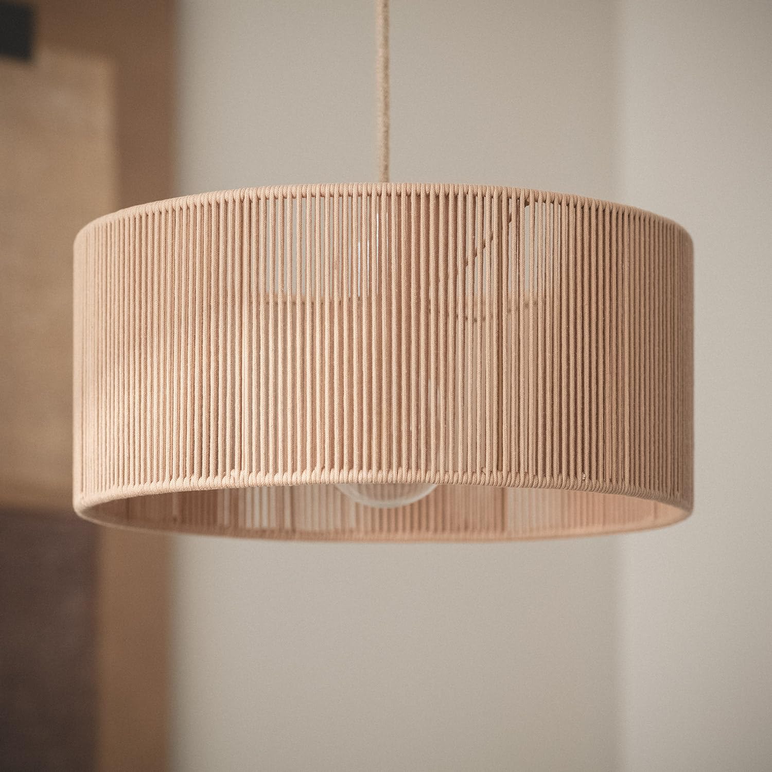 LEDKIA Lámpara Colgante Cuerda de Algodón Cesca 400 mm | CasquilloE27