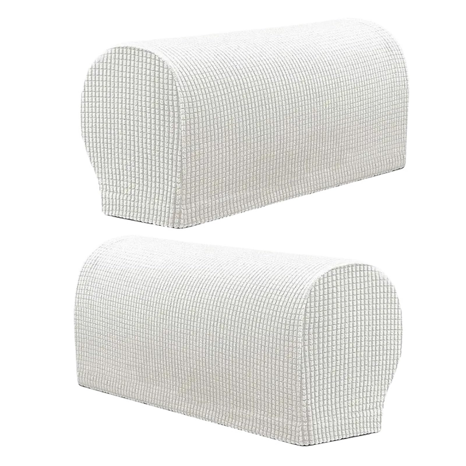 SFOIKVG Arm Covers 2PCS/SET Sofa Armrest Covers Fleece Stretchy Chair Couch Arm Protector Stretch To Fit for Sofa Chair(W-1)