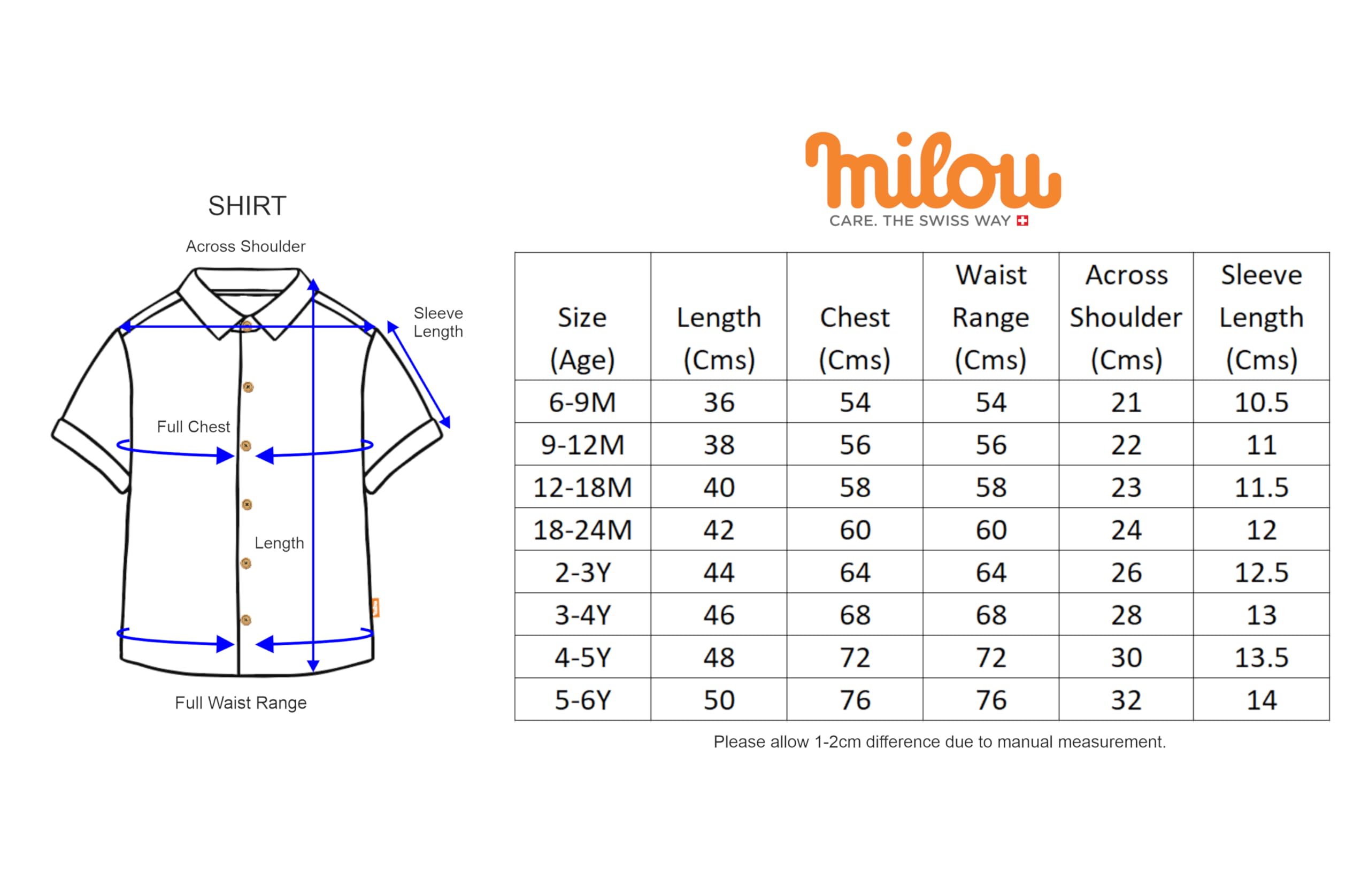 Milou Baby Boy's Regular Fit Shirt (SH-CU007_Orange - Image 7 thumbnail