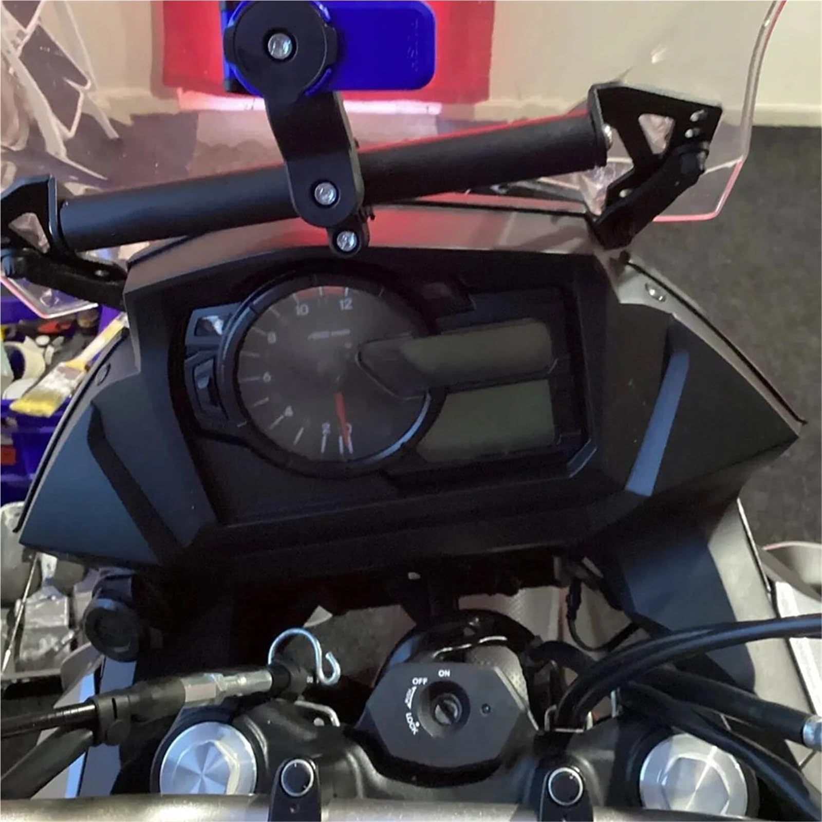 Uchwyt do nawigacji GPS Uchwyt na telefon komórkowy do motocykla, uchwyt na nawigację GPS, pasujący do Suzuki V-Strom 1000, Vstrom DL 650 2017-2023 Motocyklowy uchwyt do nawigacji(DL1000)