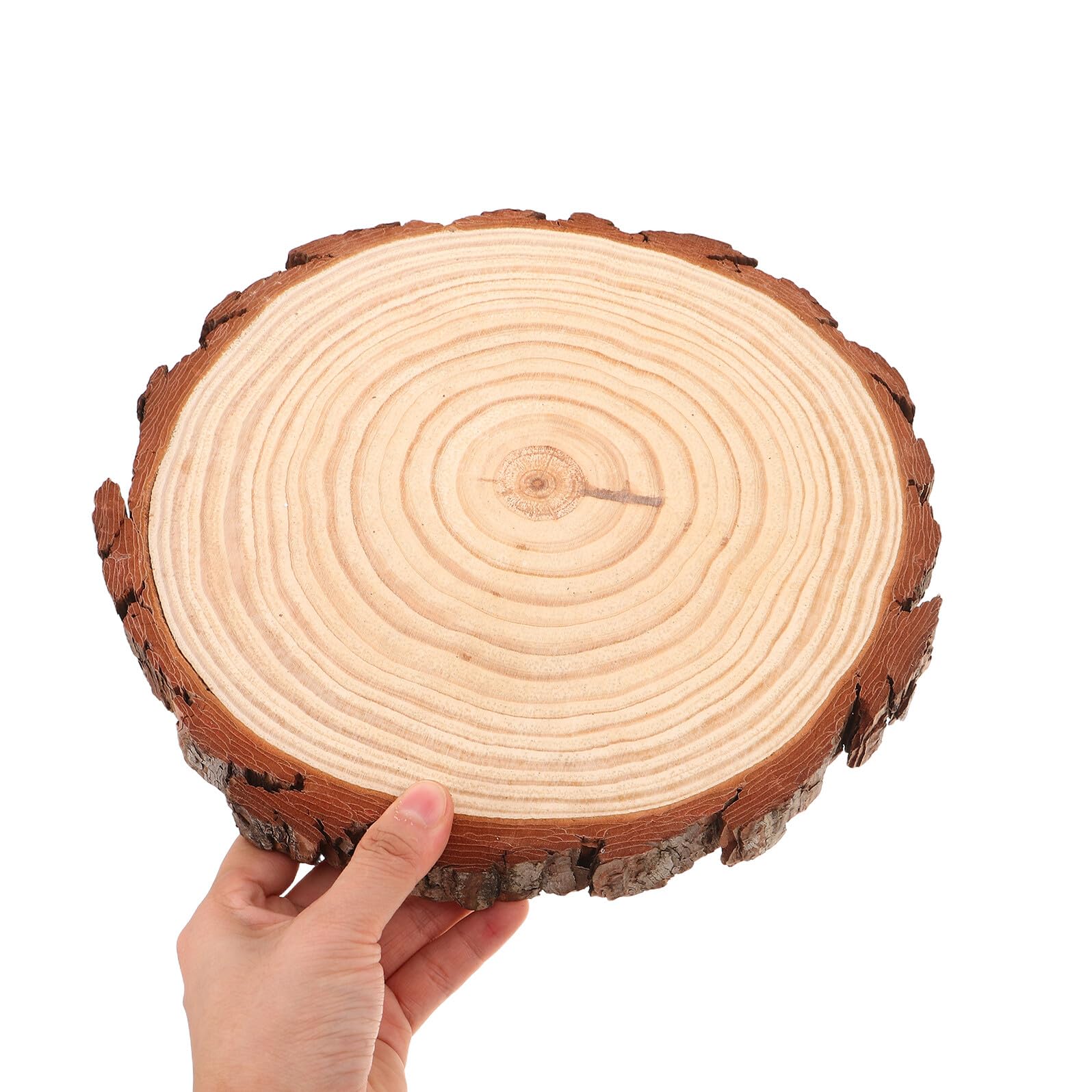 Piedras de Jardín Decorativas de Madera Natural Antideslizantes Redondas para Senderos Exteriores y Paisajes al Aire