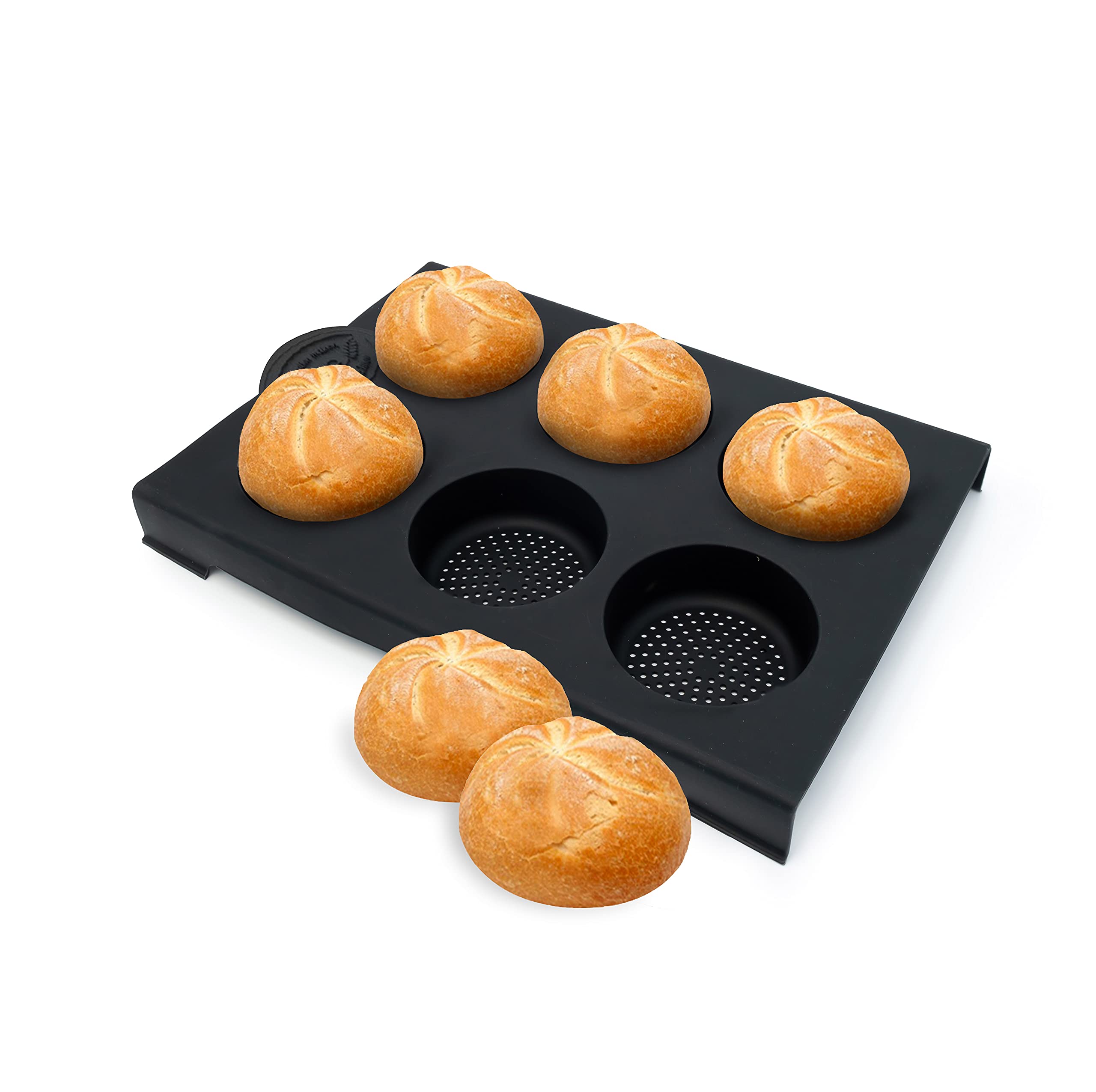 Set 2 Stampi Pane In Silicone - 27.5x21.5x6.5cm Antiaderente - Foto 4