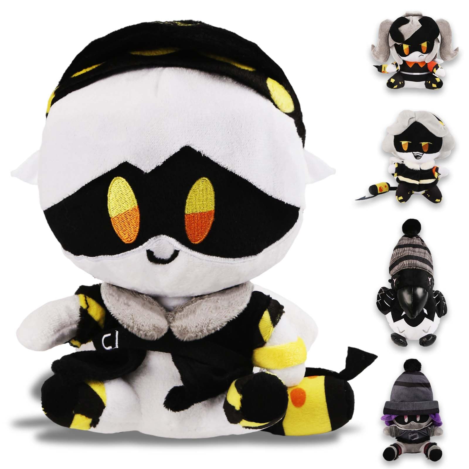 Ainvliya Murder Drones Plush Toy, Among Us Imposter Stuffed Animal, 7.5-11.4 inches, Unisex, Tabletop Play, Cotton Plush, 1.5 x 14 x 24 cm, 210g, Video Game Theme, 144+ Months