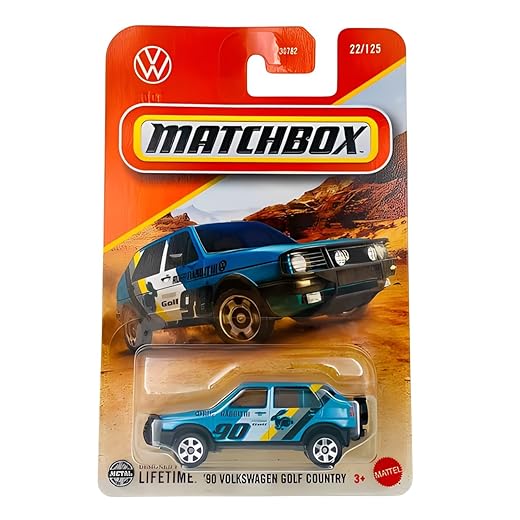 Carrinho Miniatura Matchbox Lifetime 90 Volkswagen Golf Country - JBP44