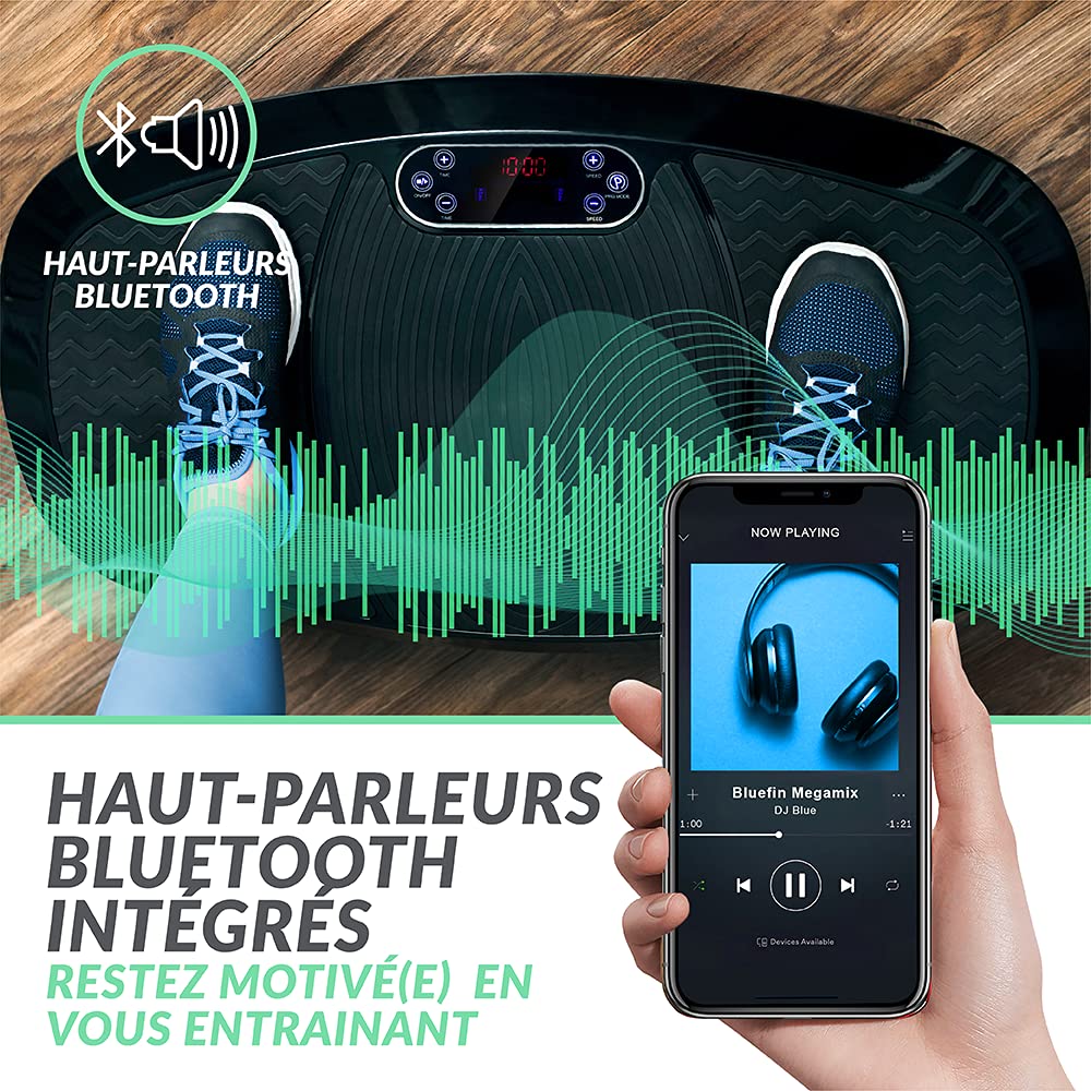 Plateforme Vibrante & Oscillante Bluefin Fitness à Doubles Moteurs 3D