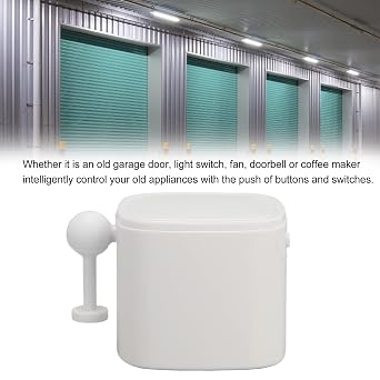 Smart Switch Button Pusher, Smart Home Bluetooth Fingerbot, APP Remote Timing Voice Control Switch Button, Automatic Light Switch, for Garage Door Light Fan, for TUYA (White)