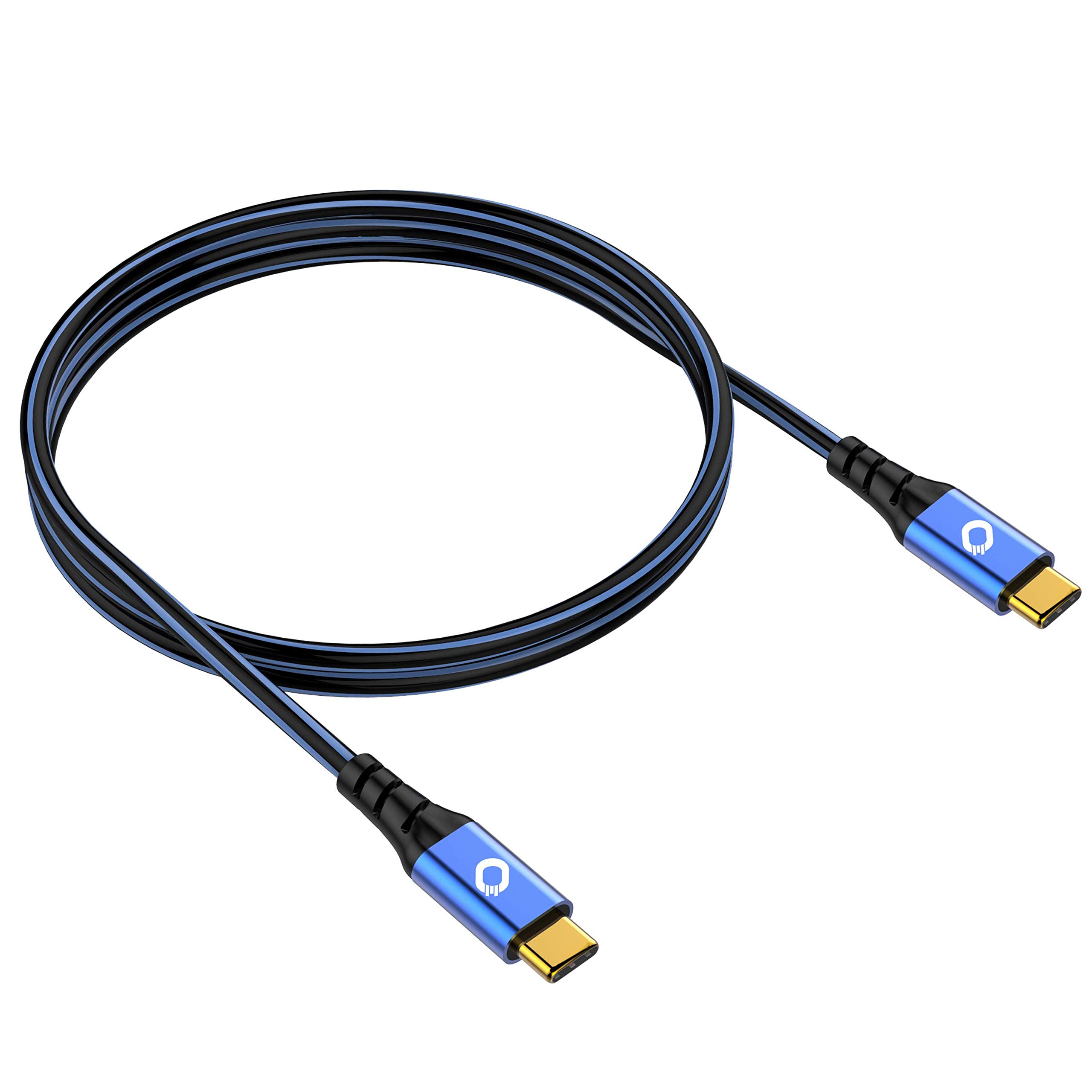 Oehlbach USB Plus CC - USB-Kabel für Smartphones 2 x Typ C 3.1 - PVC-Mantel - OFC, blau/schwarz - 3m