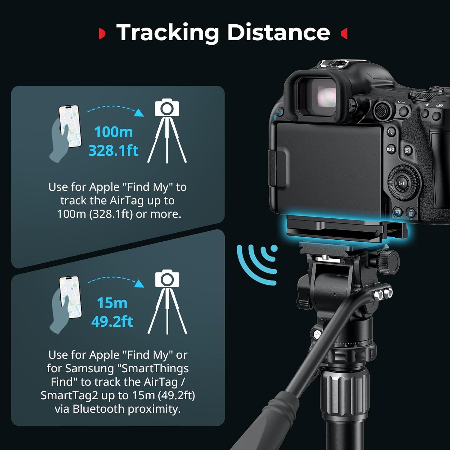 VazduhTag tracking distance illustration