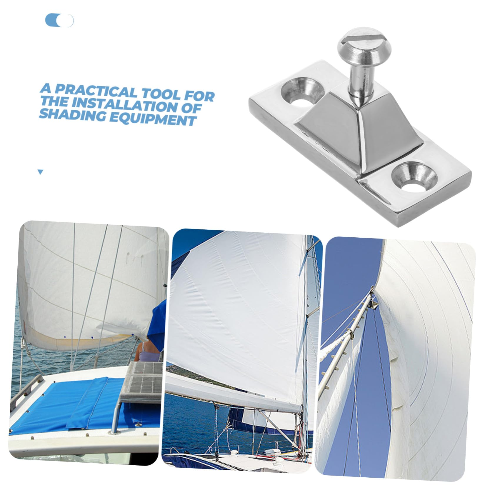 Toyvian Cerniera per Ponte Barca in Acciaio Inossidabile Argento, Resistente per Uso Marittimo, Design Elegante e Installazione Facile, Accessorio per Barche e Campeggio