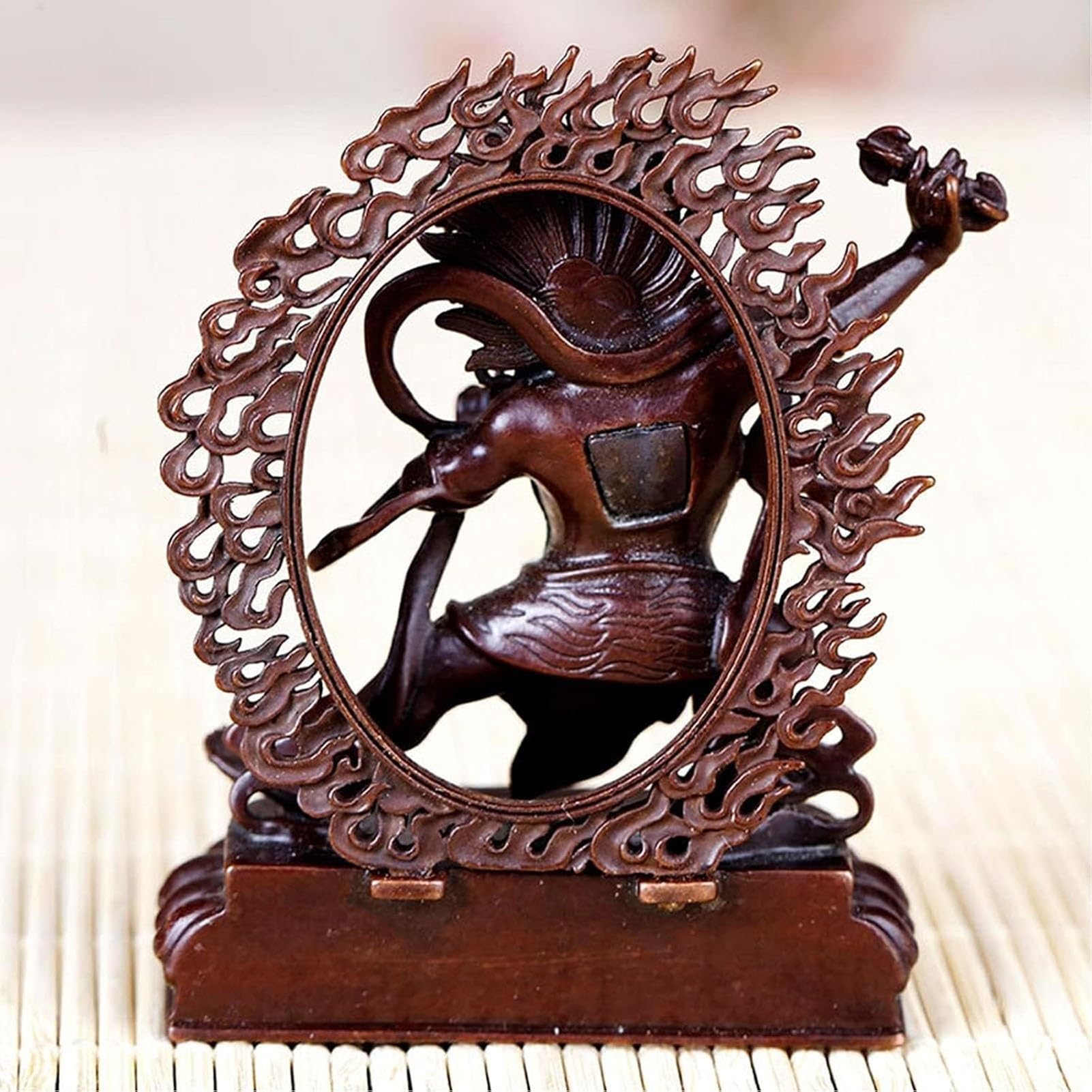 Lustige Kunststatue – Feng Shui Vajrapani Statue, Tibetische Buddha-Statue, Vajradhara-Statue, Dekorationsfiguren, Tantrischer Buddhismus Für Anfänger, Rotkupfer