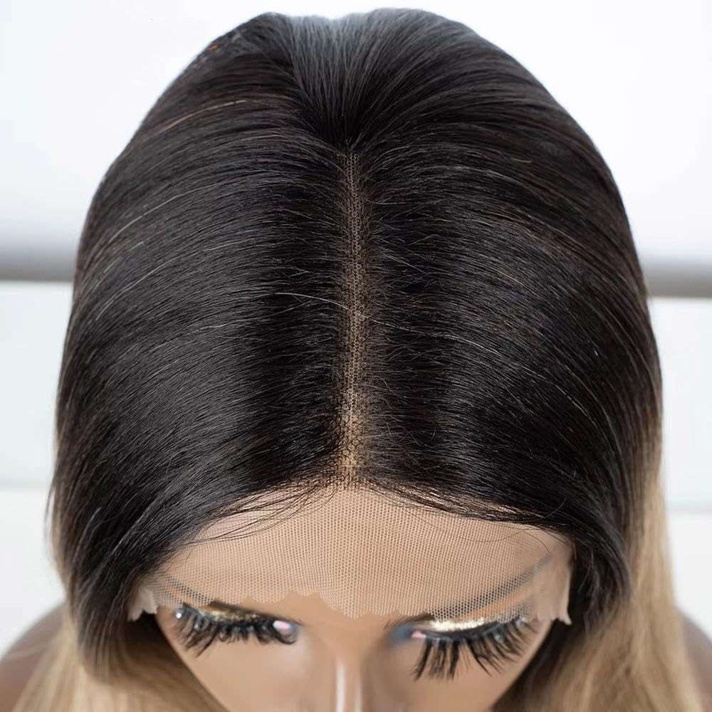 Haarpflege 28 Zoll Gerade Lace-Front-Perücken Lace-Frontal-Perücke Für Frauen(5)
