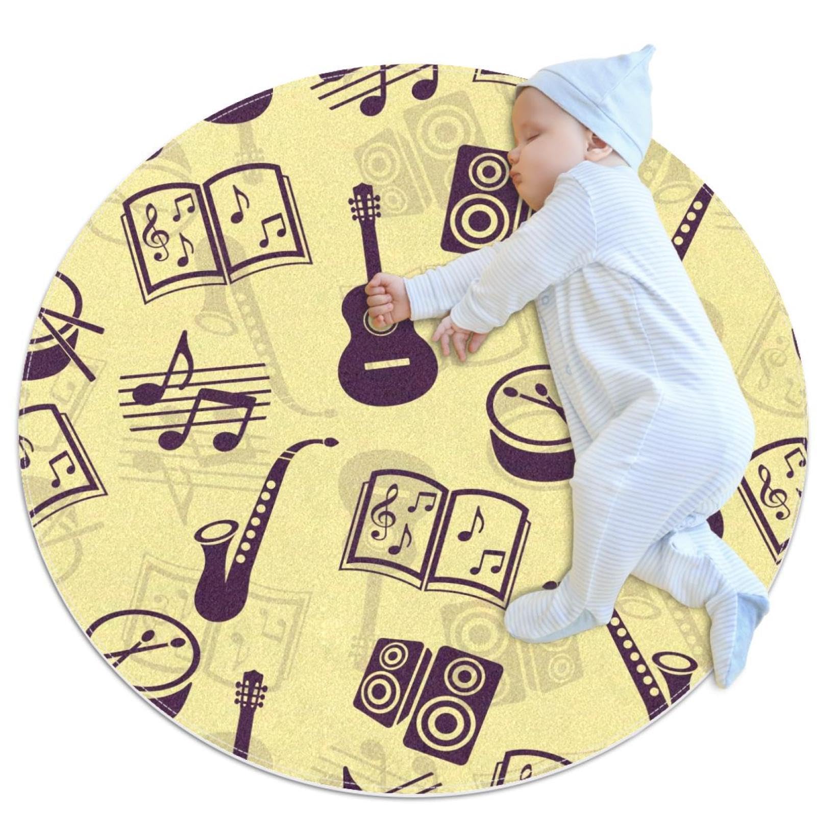 Tapis de sol notes de musique antidérapant pour chambre et bain