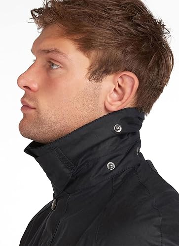 Vista 4 de Barbour Chaqueta Ashby Wax para hombre, Verde Oliva