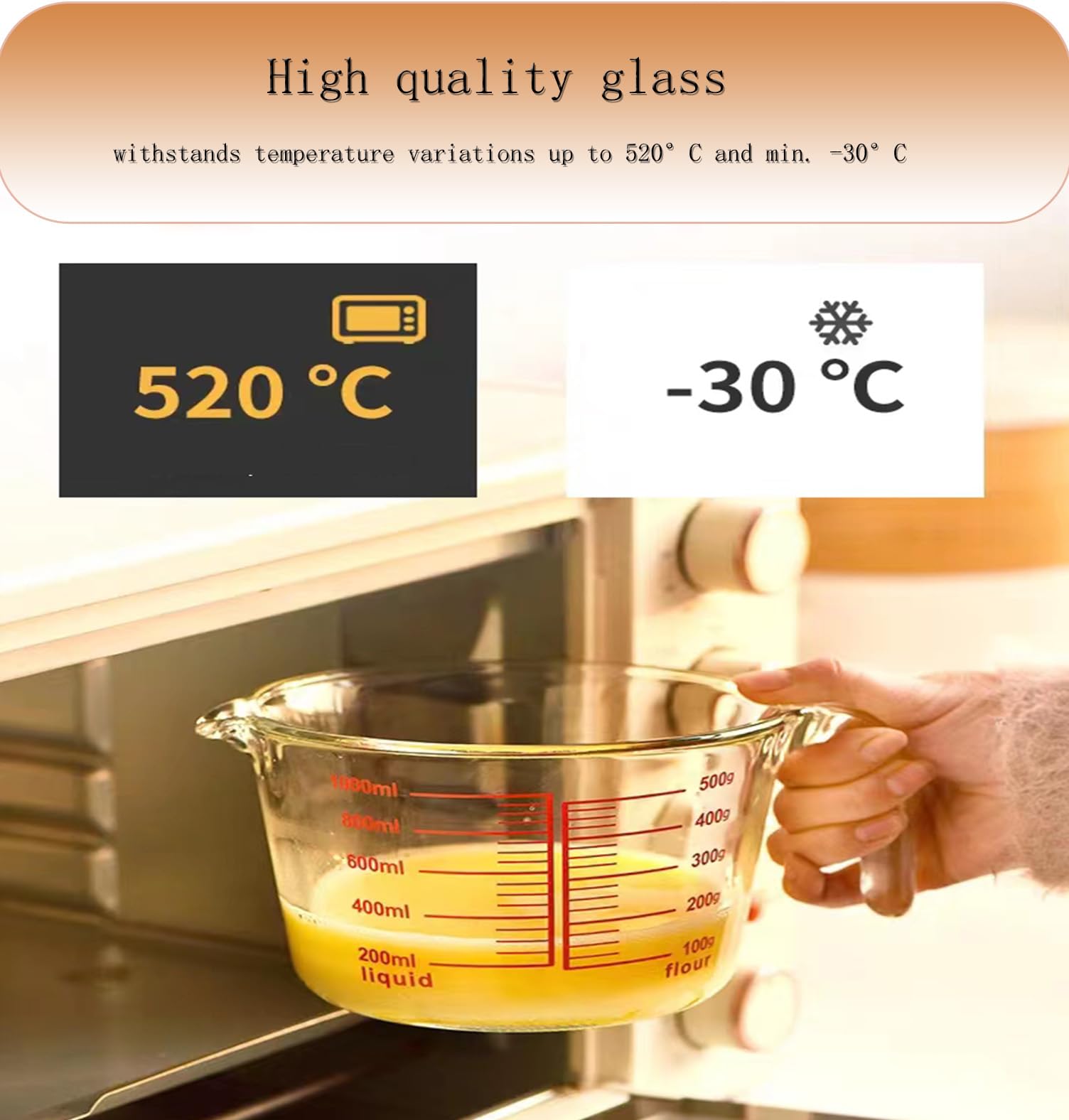 Westmark Glazen Maatbeker Voor Het Afmeten Van Ingrediënten Bakken En Koken Magnetronbestendig Temperatuurbestendig Ergonomisch Handvat 0 5 Liter 753728656