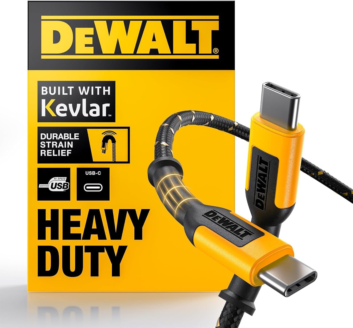Dewalt 6 Foot Reinforced Braided Cable for USB-C