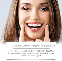 Vista 7 de Carillas suaves del silicón de la dentadura, dientes cosméticos temporales, sistema superior e inferior de la dentadura, potenciador reutilizable