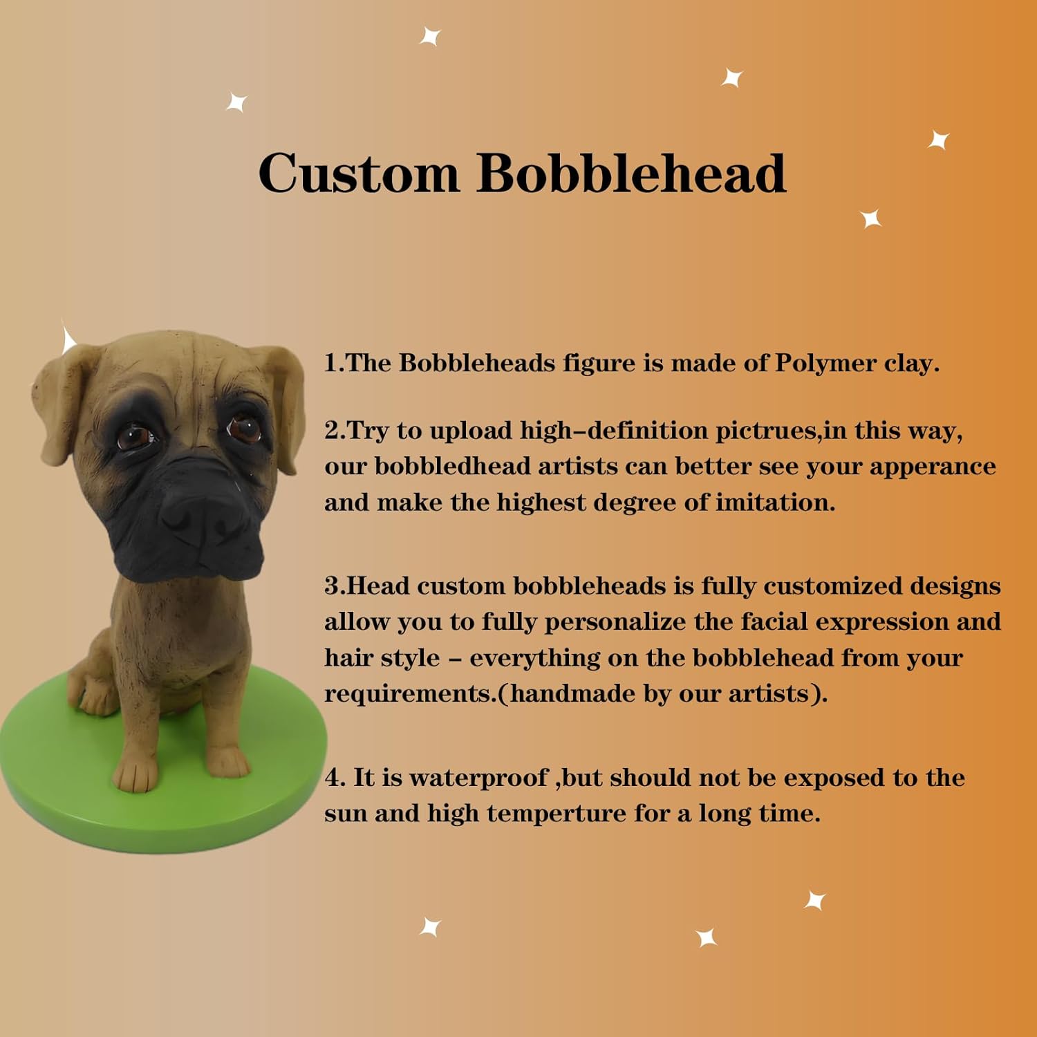 Custom Dog Bobblehead Pet Bobblehead Birthday Gift Dog Bobble Head
