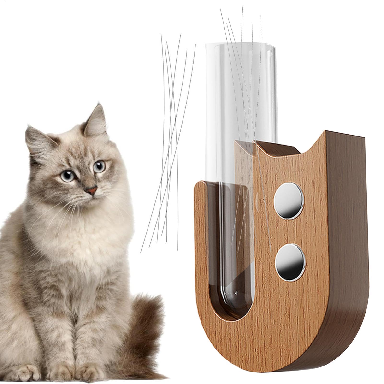 Memento - Kitten Whisker Pot, Small Container 4 Feline Barb | See-Through Kitten Whisker Pot, See-Through Kitten Whisker Pot, Fridge Accessory Kitten Whisker Container 4 Livi