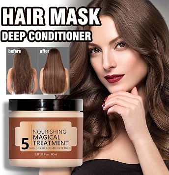 Nourishing Magical Treatment, Magical Keratin Hair Treatment Mask, Advanced Molecular Hair Roots Professtional Hair Conditioner, 5 Seconds to Restore Soft Hair for Dry & Damaged Hair (3Pcs)