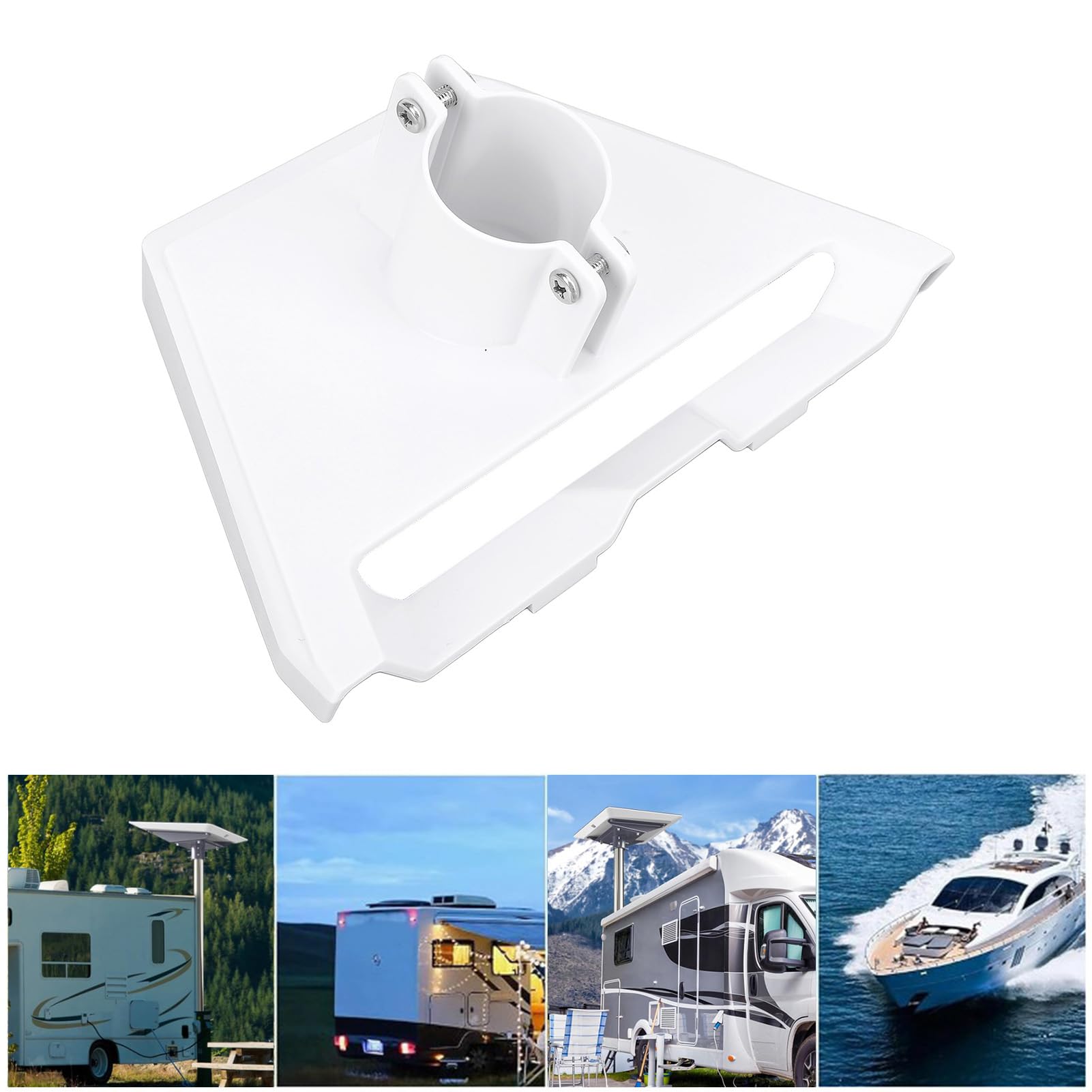 Adaptateur de Tuyaux Gen 3 Kit de Montage à Poteau de 39 Mm en Plastique pour V3 Dish Antenne Support Stable et Précis (White)