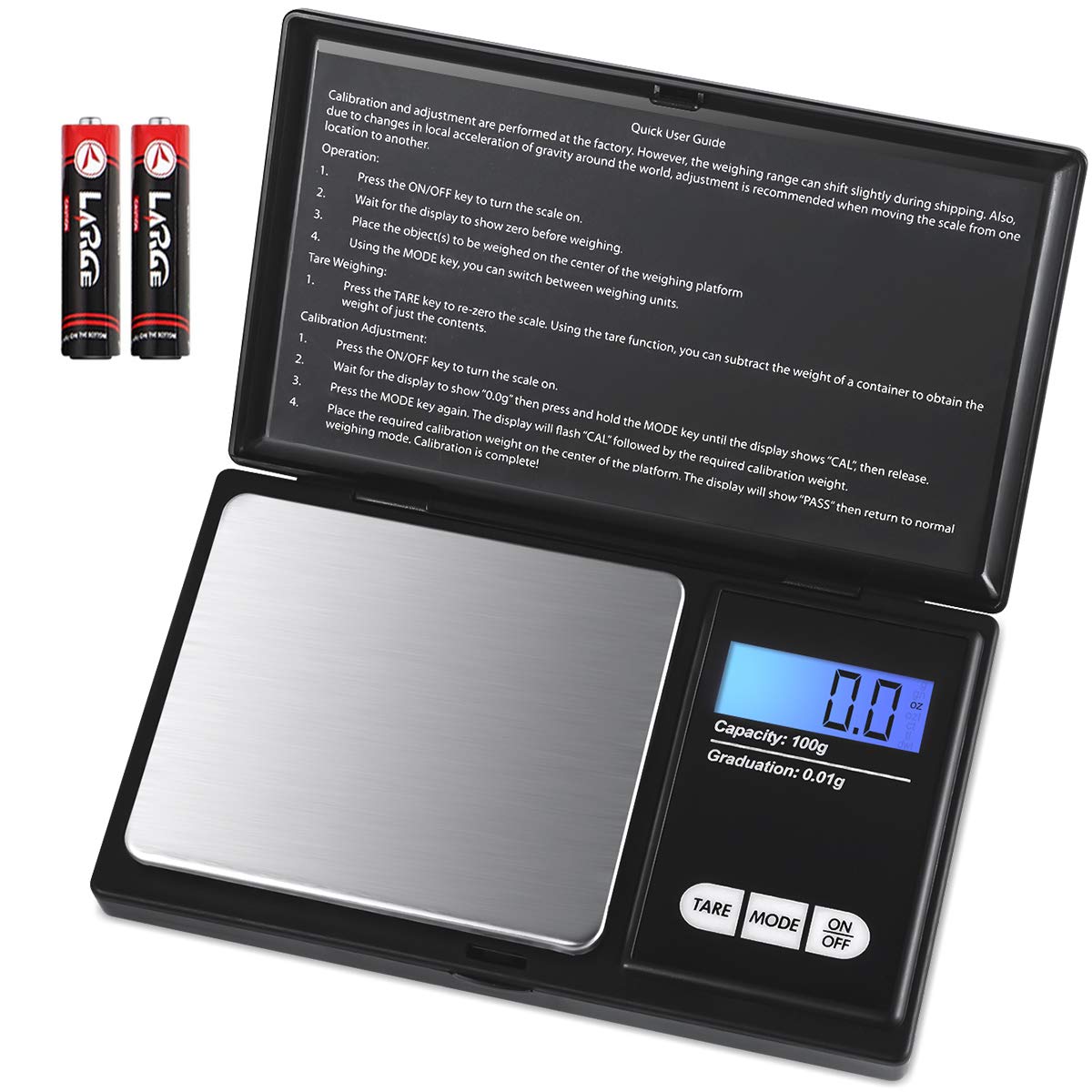 Buy KeeKit Digital Mini Scale, 100g 0.01g/ 0.001oz Pocket Scale with 7