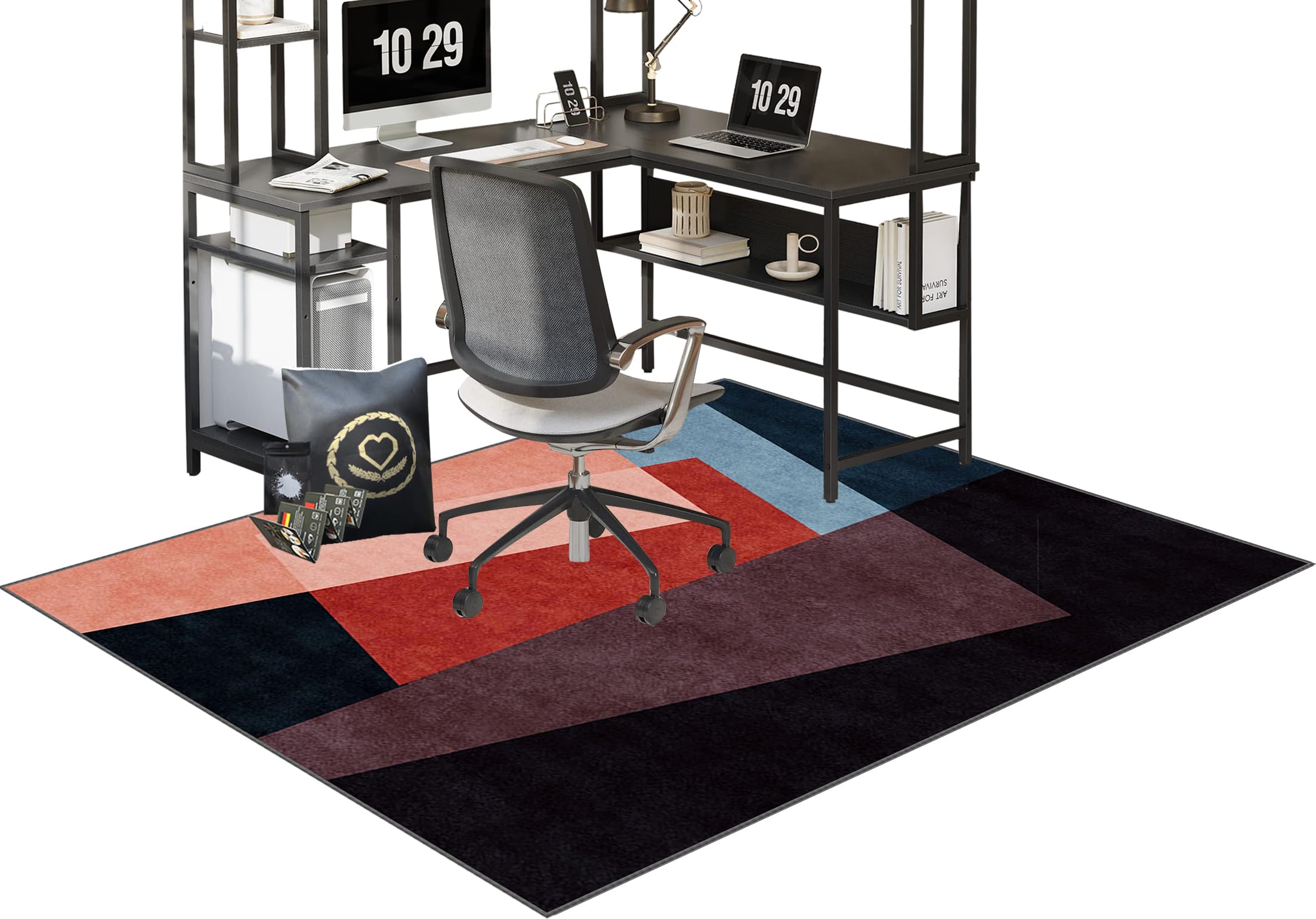 Office Chair Mat for Hardwood Floor, Office Floor Mat, Gaming Chair Mat Non-Slip Protective, Office Carpet Protector Chair Mat, Floor Protector for Office Chair, Chair Mats for Parquet 70 x 100 cm