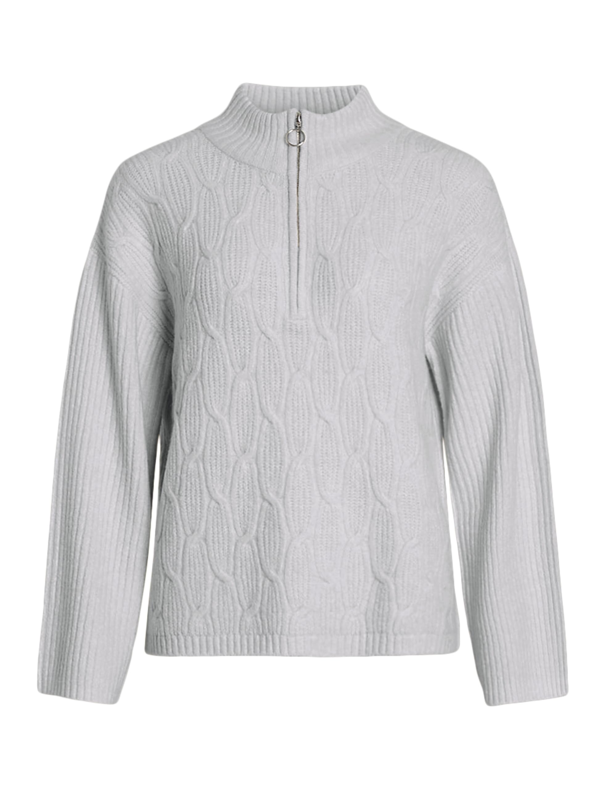 Vila Damen Vilassia L/S High Neck Zipper Top-Noos