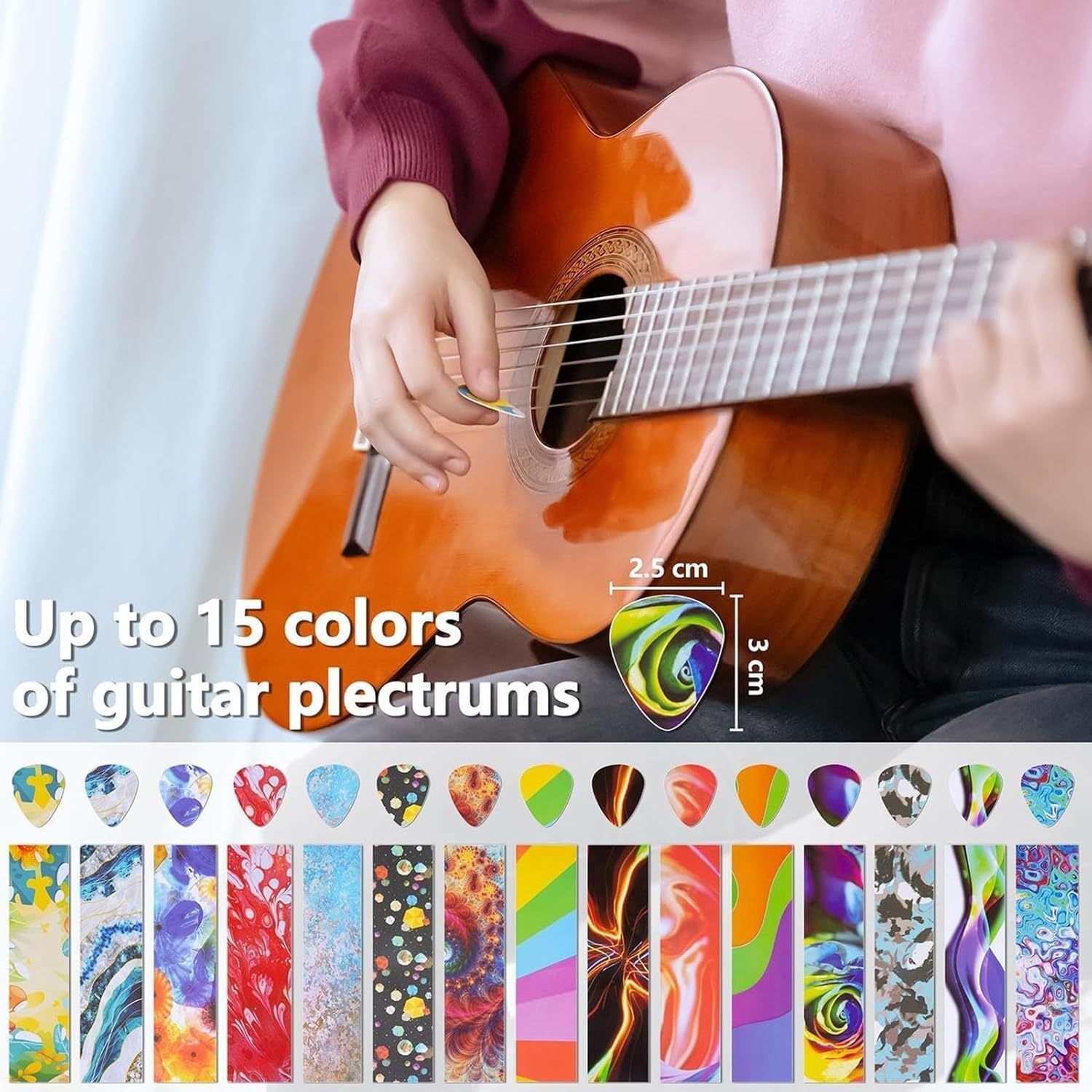 Fabricador De Púas para Guitarra | Kit De Herramientas Artísticas Coloridas Y Geniales,Punzón para Púas De Guitarra - para Músicos Jóvenes Artistas Y Regalos Creativos (3PCS)