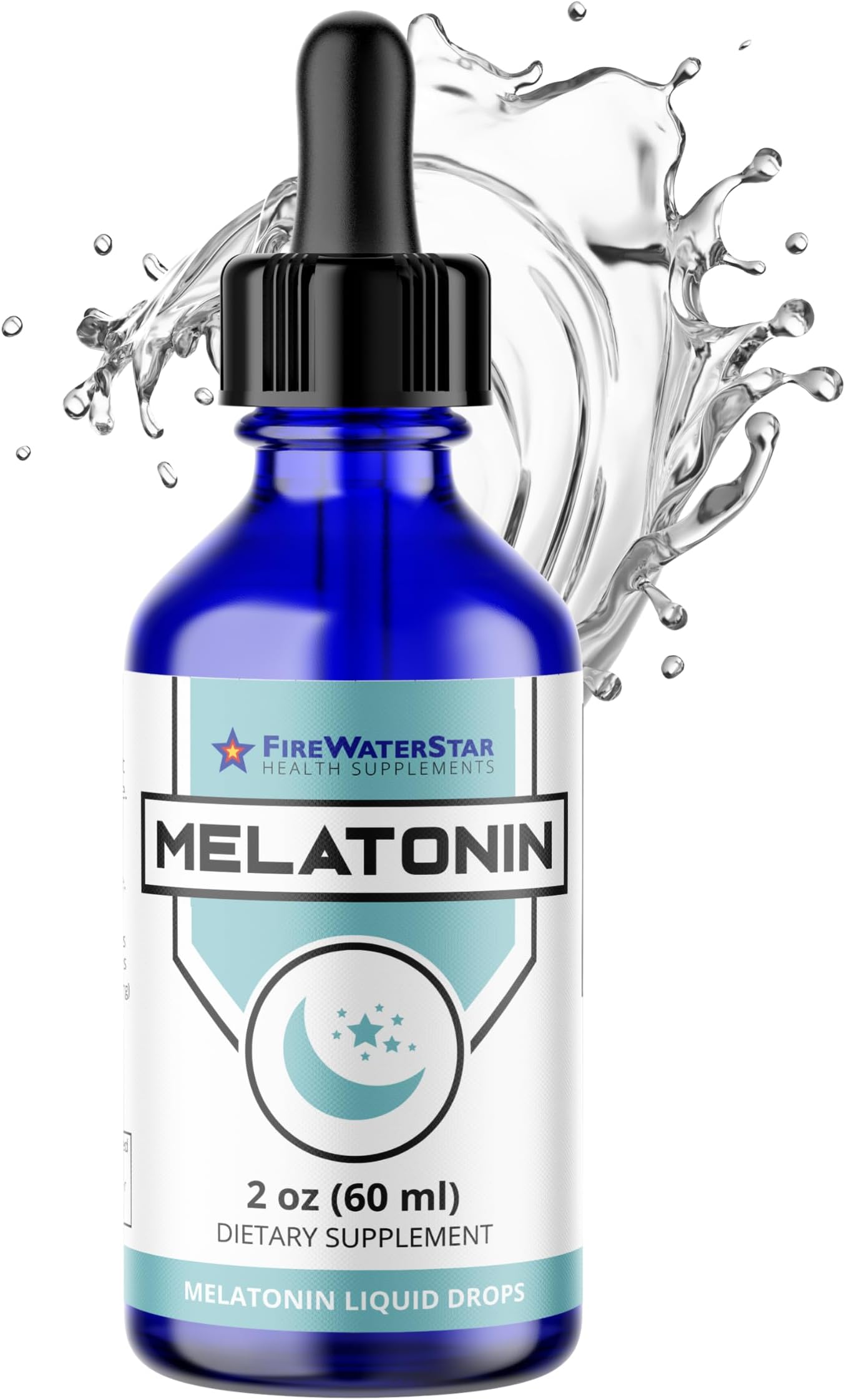 FWS Liquid Melatonin Drops for Adults and Kids - 99% Pure Bioactive Melatonin - Organic, Non-GMO, Vegan - Minimal Ingredients - Easy Adjustable Dosing - Helps to Promote Restful Sleep - 2oz
