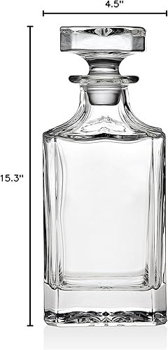 Miniatura 5 de Decantador de whisky para licor escocés Bourbon Vodka o Vino - 25.4 fl oz