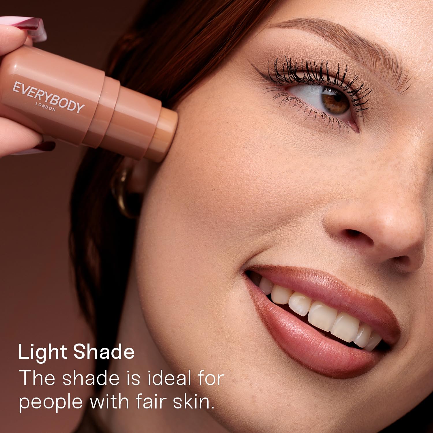 EVERYBODY LONDON Bronzer do Twarzy w Sticku, Kremowy (Light, One Size)