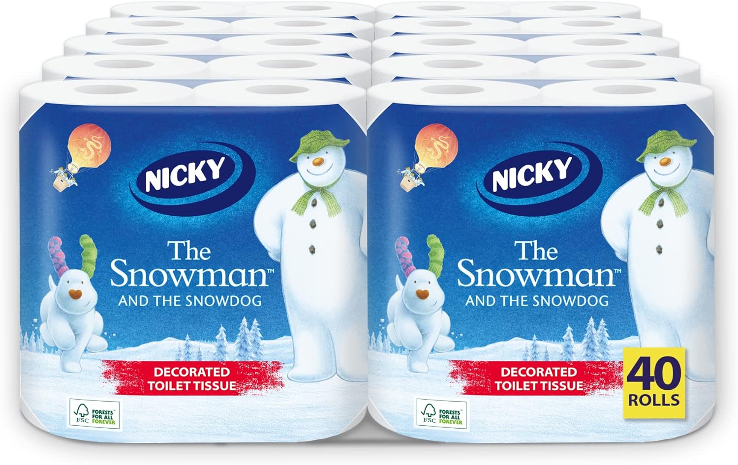 nicky snowman toilet roll